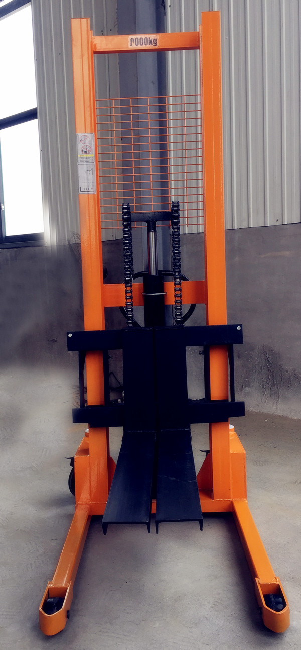 多功能1噸手動液壓搬運車(加重加厚型)，廠家供應(yīng)-河北東圣吊索具制造有限公司-石材夾具_小型攪拌機_手動叉車_液壓堆高車