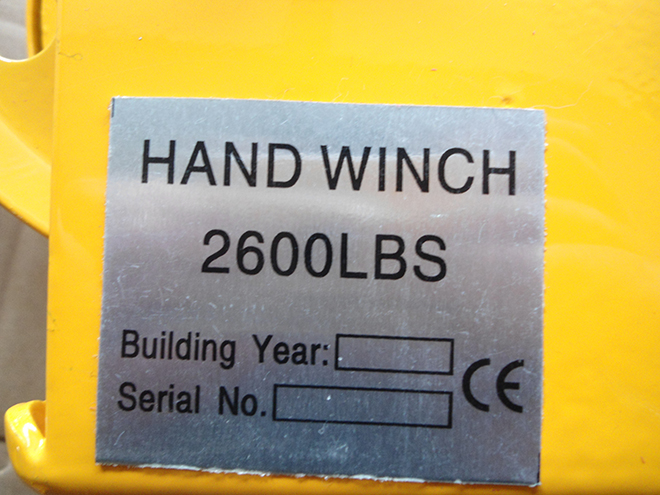 2600LBS手動絞盤--河北東圣吊索具制造有限公司--小型攪拌機(jī)|石材夾具|液壓堆高車|手動叉車 2600LBS手動絞盤--河北東圣吊索具制造有限公司--小型攪拌機(jī)|石材夾具|液壓堆高車|手動叉車